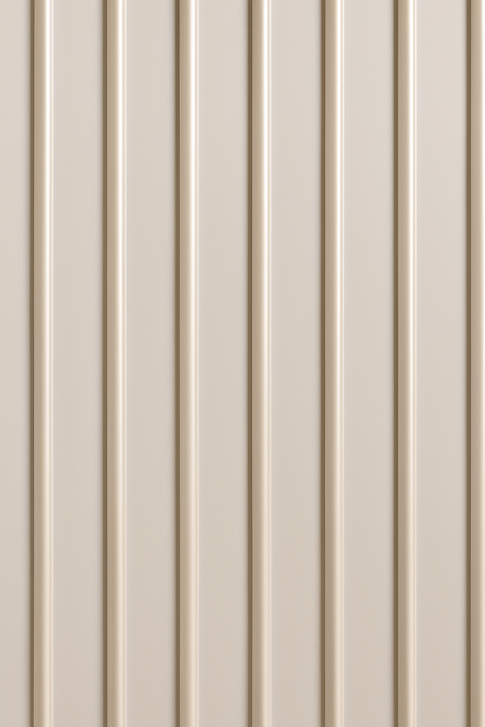 mat sedef lambiri, bej çizgili panel, dekoratif lambiri, pvc lambiri, iç mekân panel, deco royal