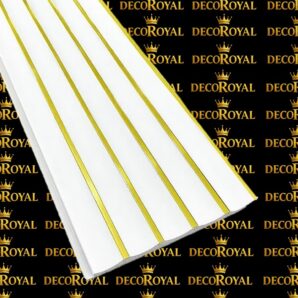 Mono Beyaz Gold Duvar Lambiri Mono White Gold Wall Panel لوح جداري مونو أبيض ذهبي دیوارکوب مونو سفید طلایی