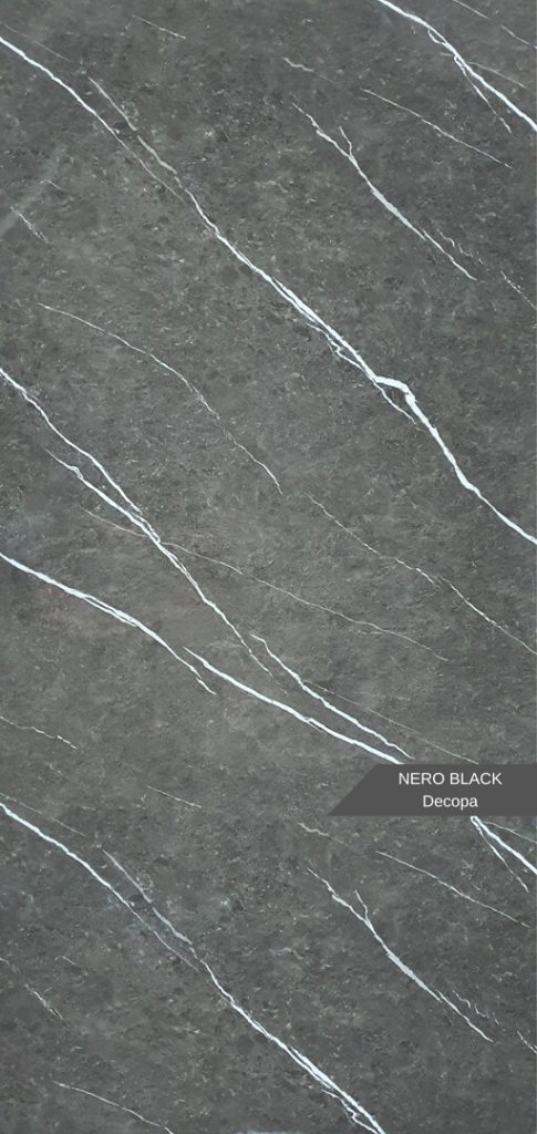 PVC Mermer Panel Nero Black