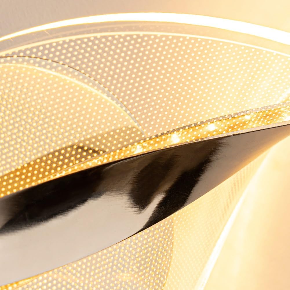 DEC5006 Sarmal Model Aplik LED 3 Renk, akıcı sarmal gövdesi, burgulu ve spiral formu ile modern dekoratif duvar aydınlatmalarına estetik bir görünüm kazandıran pilli LED aplik modelidir. Beyaz, gün ışığı ve sıcak sarı olmak üzere üç farklı LED aydınlatma seçeneği sunan ürün; elektrik tesisatı gerektirmeyen kablosuz yapısıyla salon, oturma odası, yatak odası, TV ünitesi, antre, koridor, merdiven boşluğu, ofis, otel, restoran ve kafe gibi yaşam alanlarında kolay kullanım sağlar. Aynı model başta gold ve metalik gümüş olmak üzere iki ana metal yüzey seçeneğine sahiptir. Bazı modellerde ayrıca siyah, füme ve bronz renk alternatifleri de bulunabilir. AYRICA BAŞLIĞI DEC5007 Sarmal Sarkık Aplik 3 Renkli LED Modern Spiral Aydınlatma Modeli İLE UYUMLUDUR.